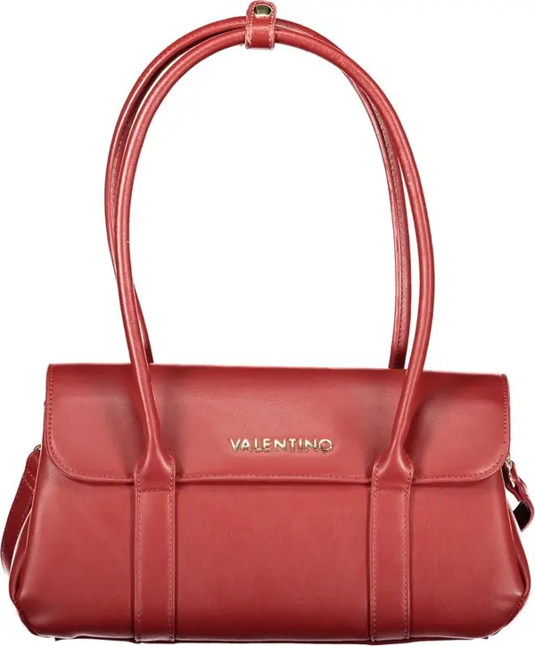 Red Polyurethane Woman Bag