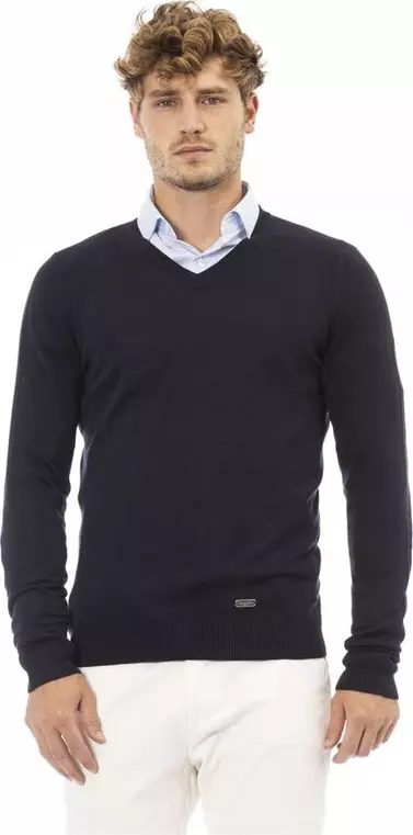 Blue Cashmere Sweatshirt