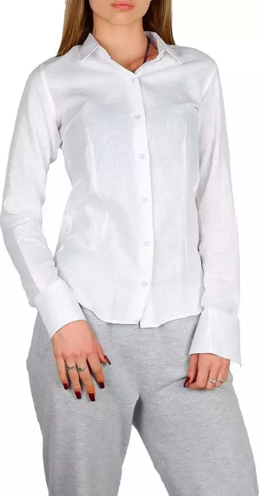White Cotton Dress Shirt