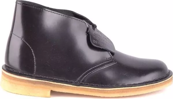 Black Leather Lace-Up Boots