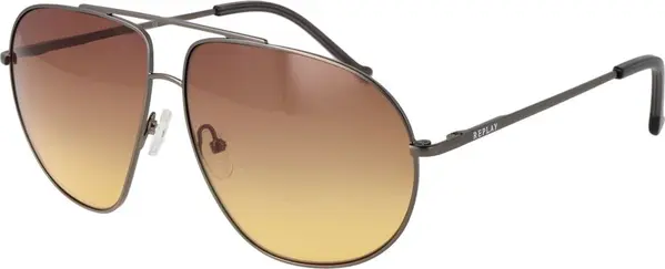Gray Metal Sunglasses