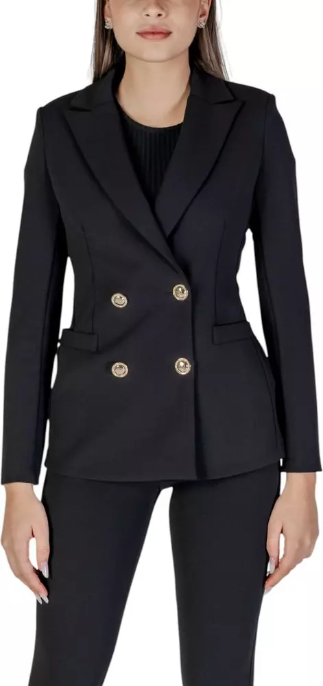 Black Polyester Blazer