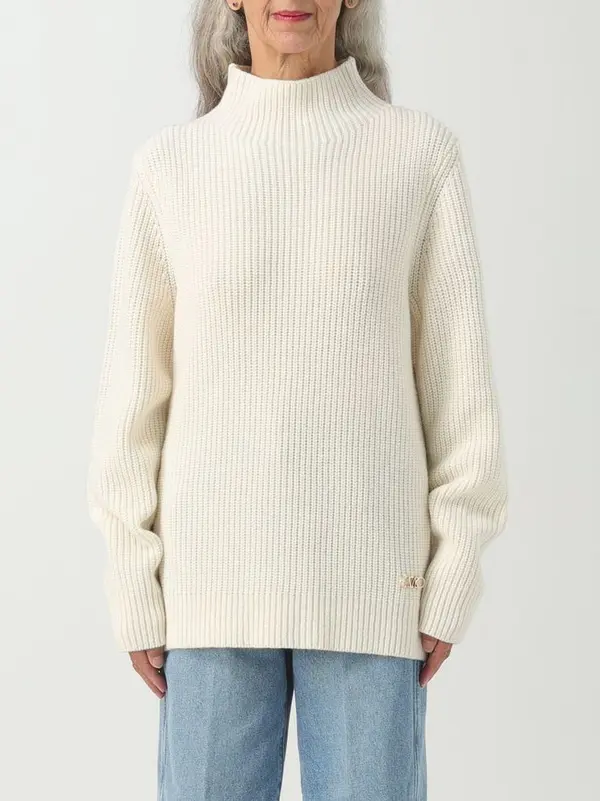 Beige Merino Wool Sweatshirt