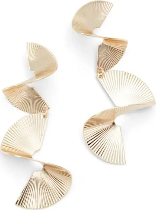 Gold Elastane Earrings