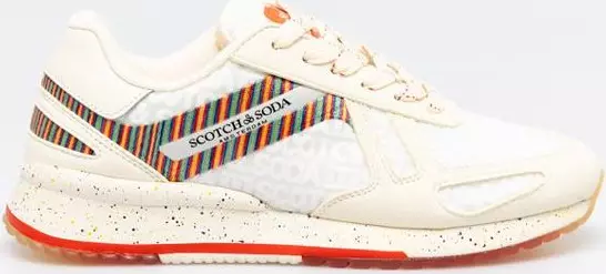 White Leather Athletic Sneakers