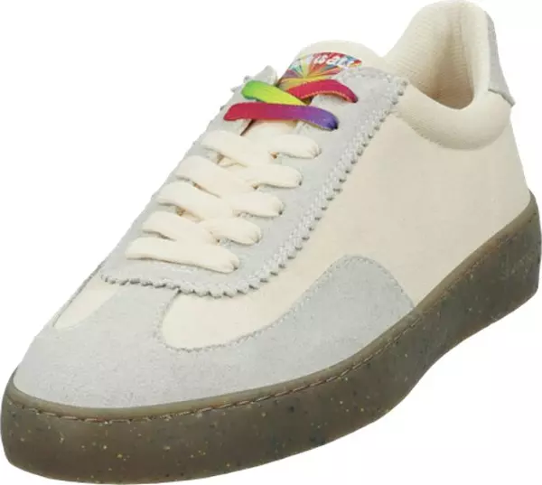 White Linen Low Top Sneakers
