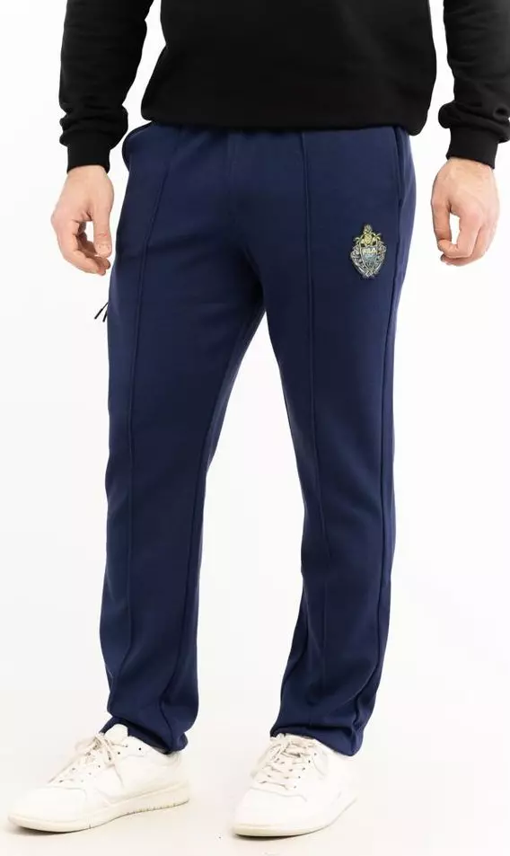 Blue Cotton Joggers (Workout Pants)