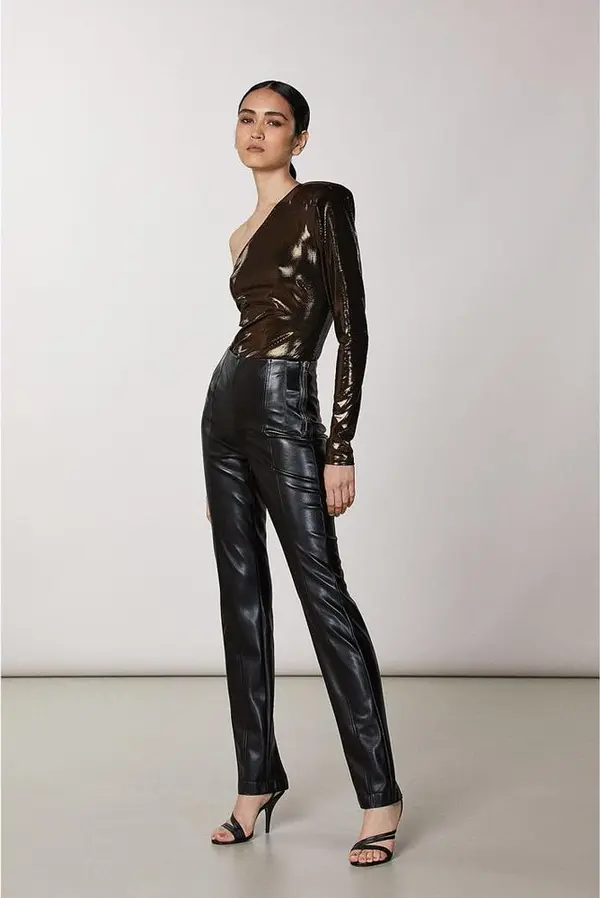 Brown Acetate Blouse