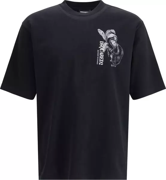Black Cotton T-Shirt