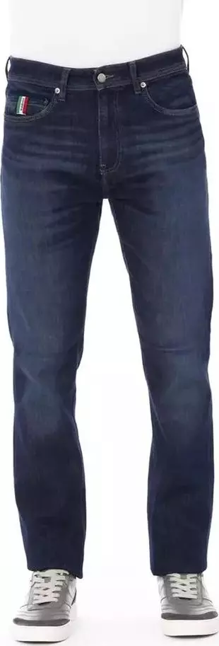 Blue Cotton Jeans Denim