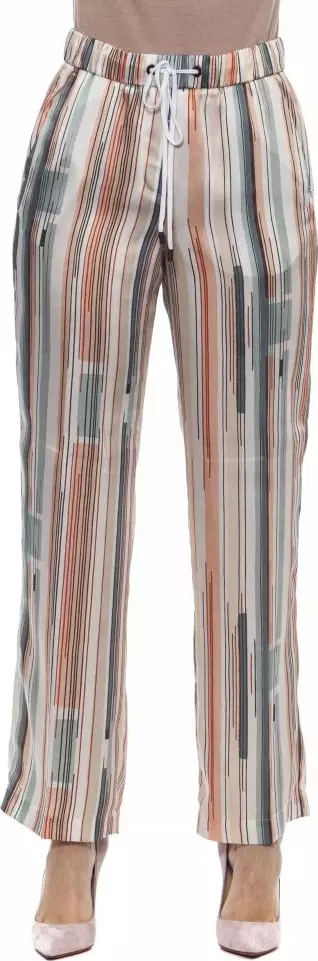Multicolor Viscose Casual Pants