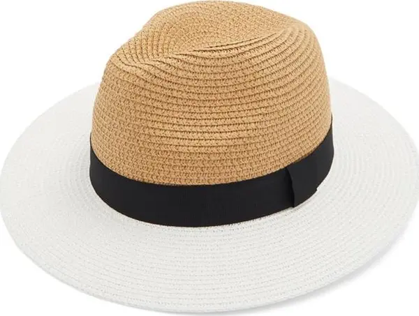 Beige Cotton Fedora