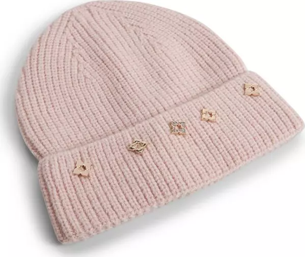 Pink Polyester Beanie