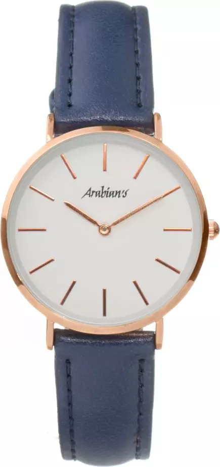 Blue Leather Dress Watch