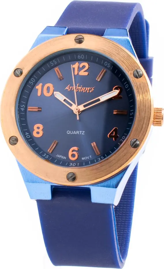 Blue Rubber Bracelet Watch