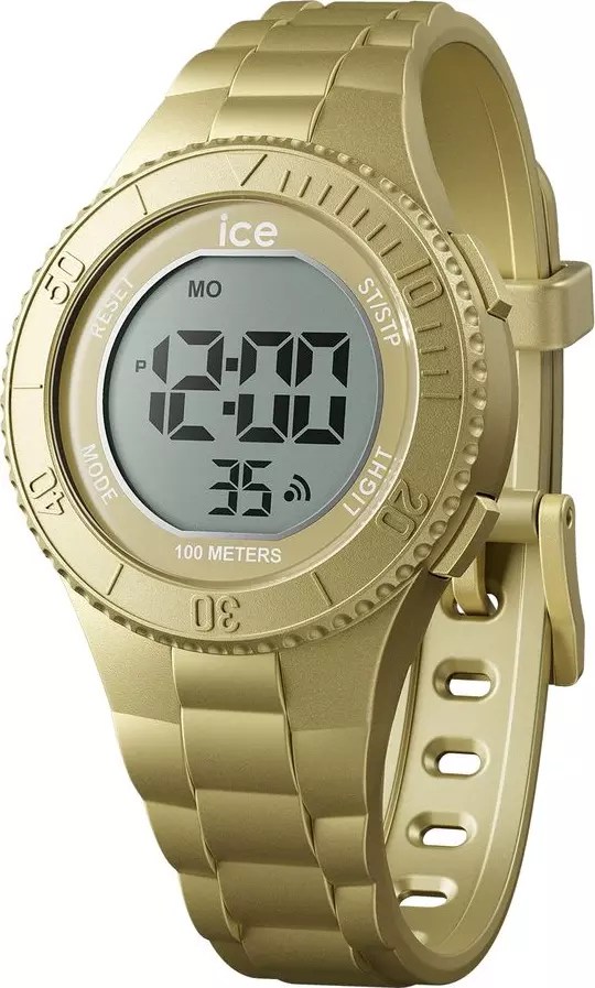 Gold Synthetic Digital Watch
