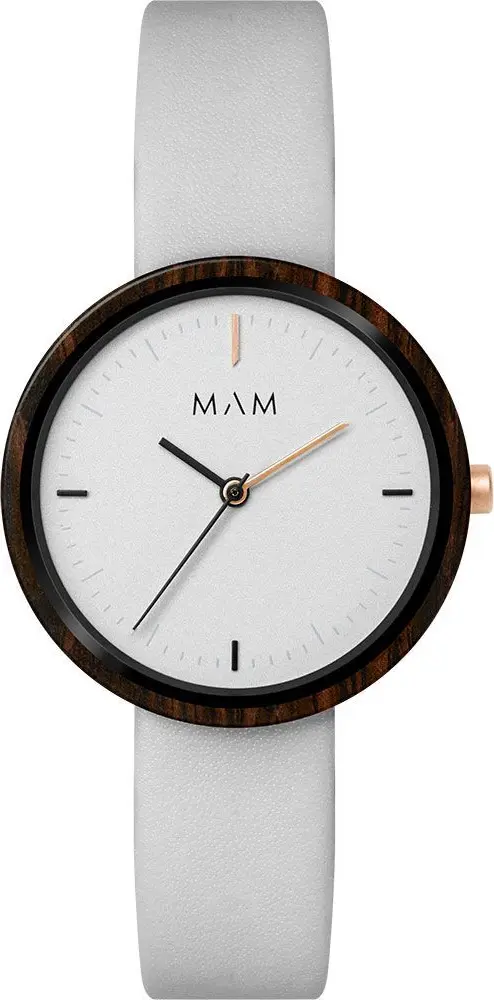 White Leather Dress Watch