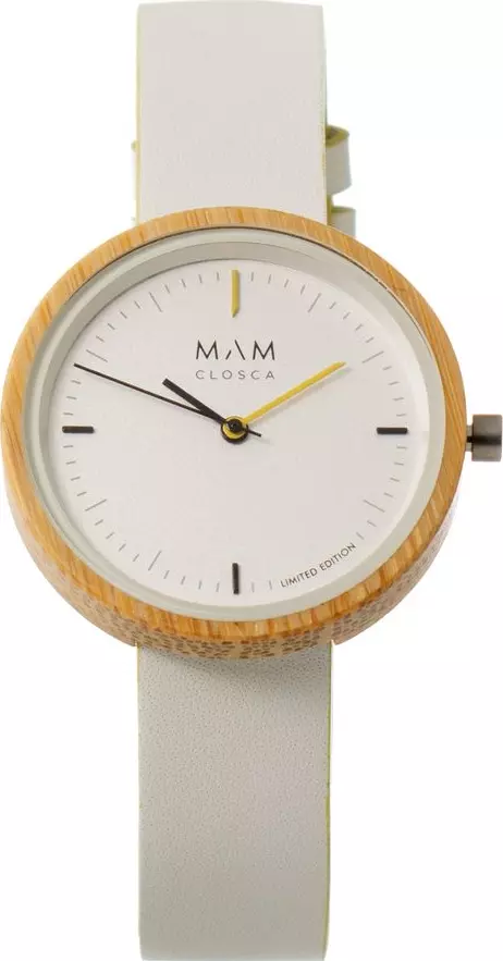 White Leather Dress Watch