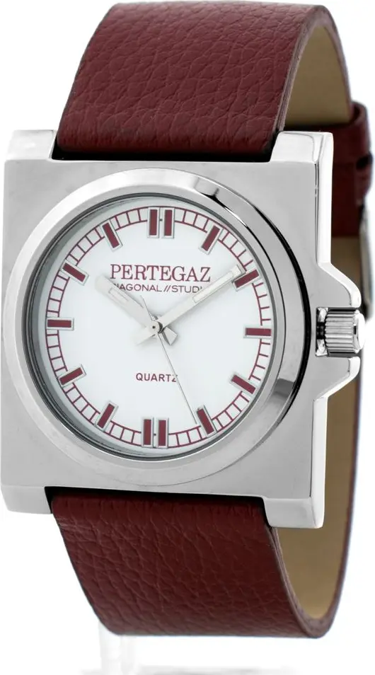 Bordeaux Leather Dress Watch