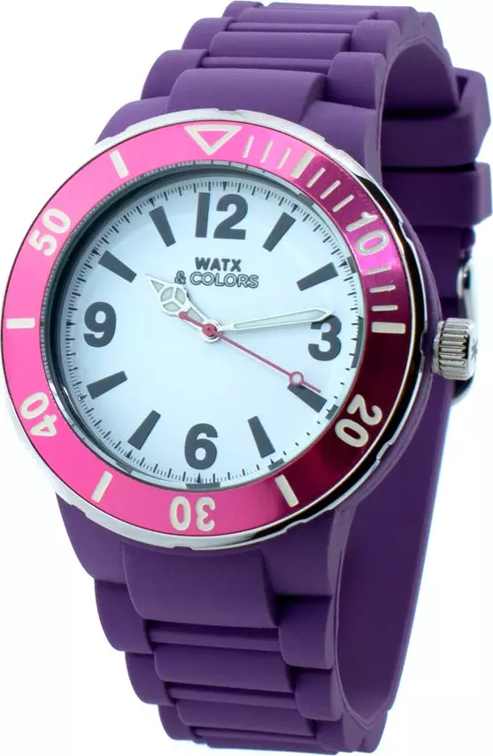 Purple Rubber Sport Watch