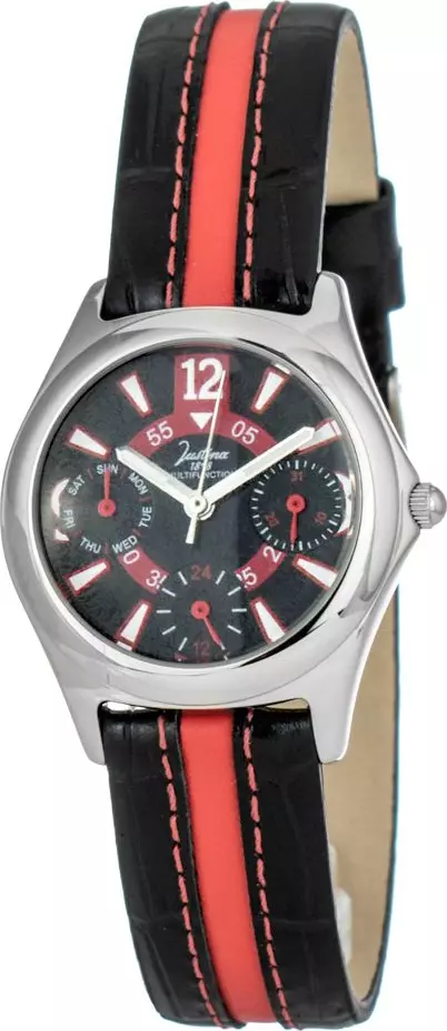 Black Leather Sport Watch