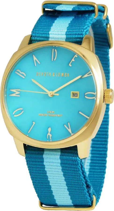 Blue Nylon Dress Watch