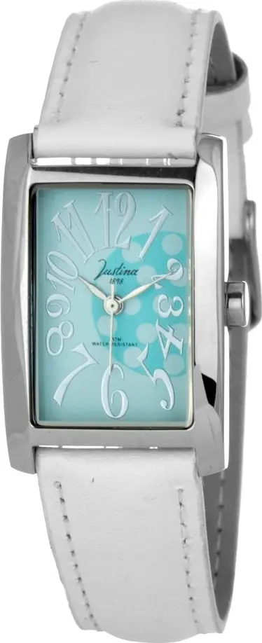 White Leather Dress Watch