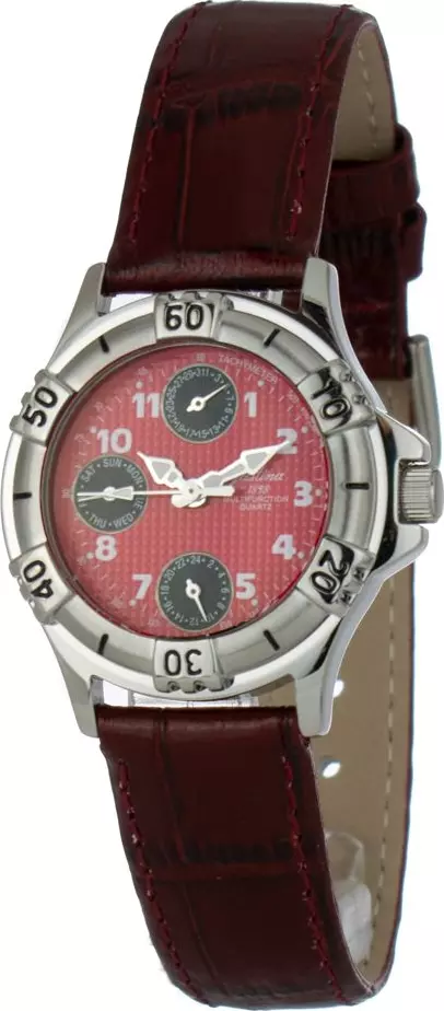 Multicolor Leather Dress Watch