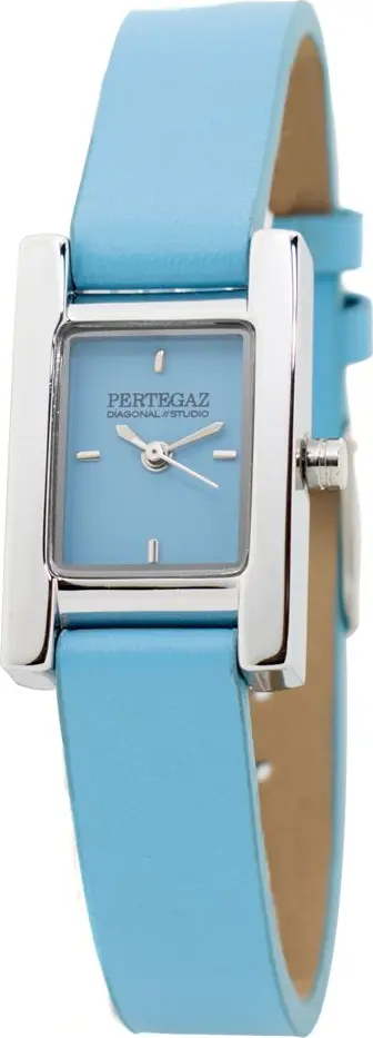 Blue Leather Dress Watch