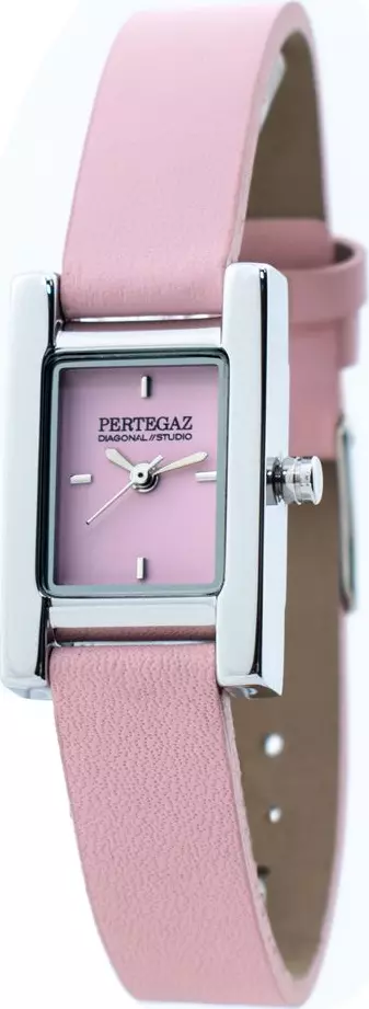 Multicolor Leather Dress Watch