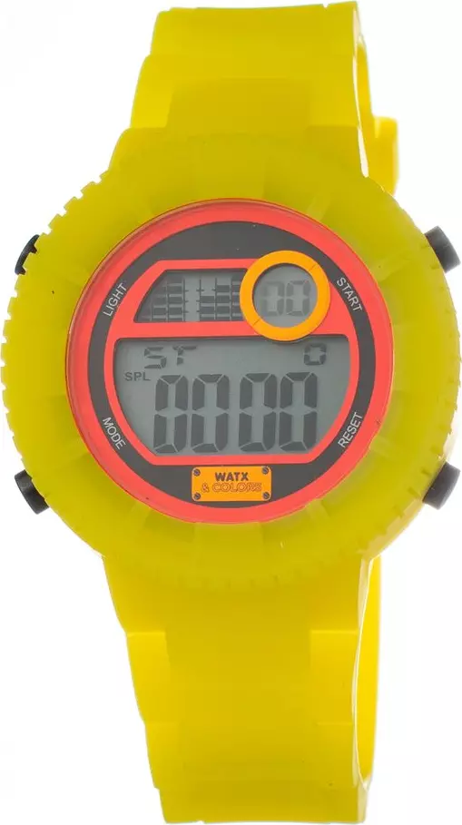 Bicolor Synthetic Digital Watch