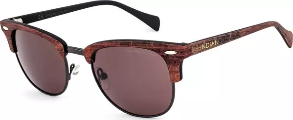 Brown Metal Sunglasses