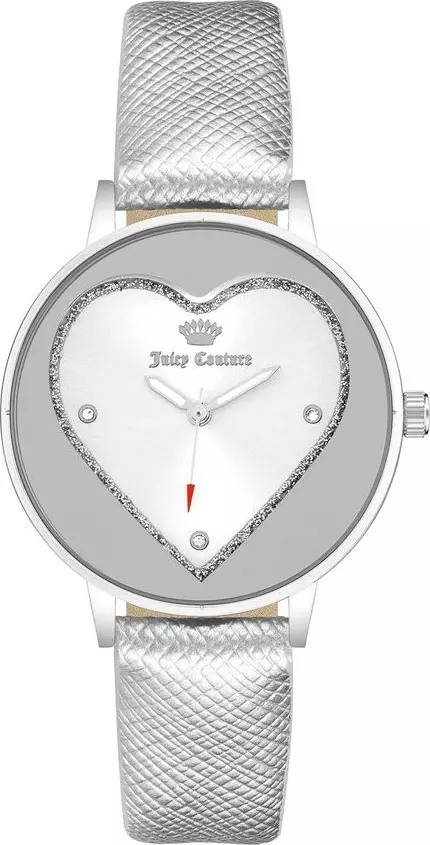 Silver Plastic Dress Watch
