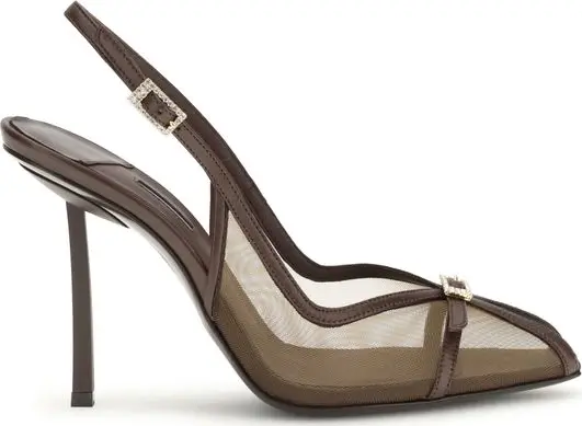 Brown Calf Leather Bos Taurus Platform Pumps