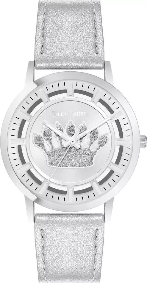 Silver Plastic Dress Watch