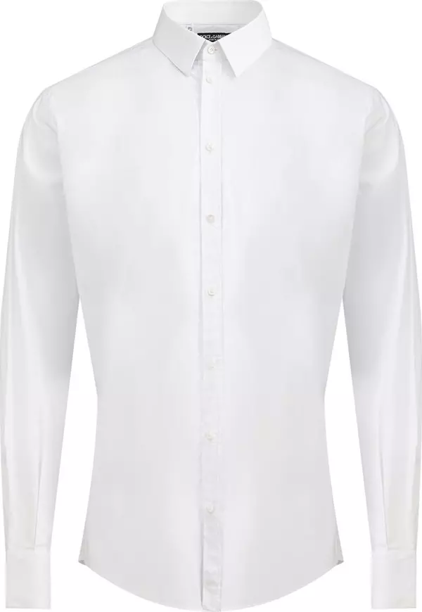 White Cotton Dress Shirt