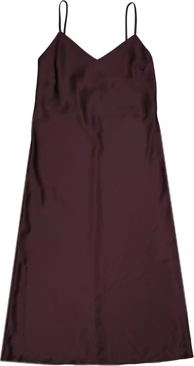 Purple Silk Casual Dress