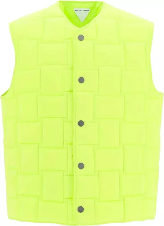 Bicolor Polyamide Sleeveless Jacket