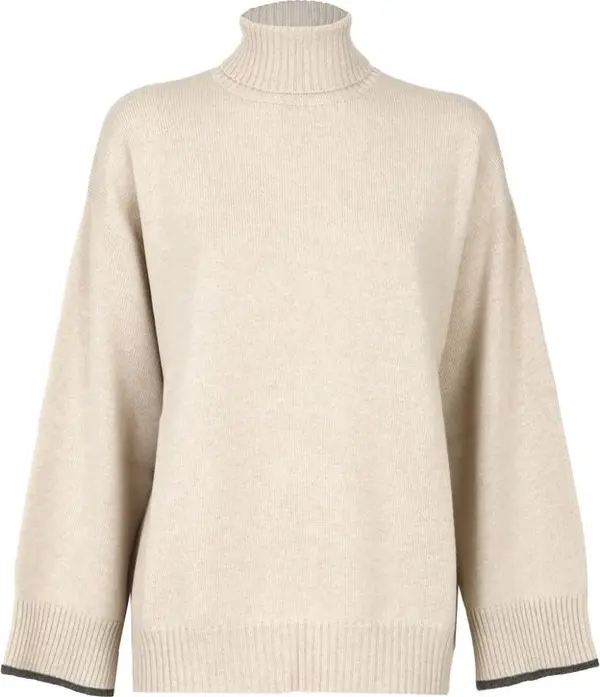 Beige Cashmere Sweater