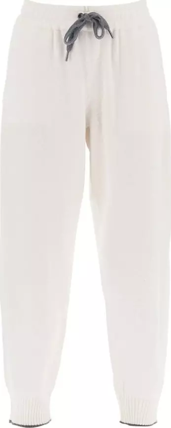 White Cashmere Casual Pants