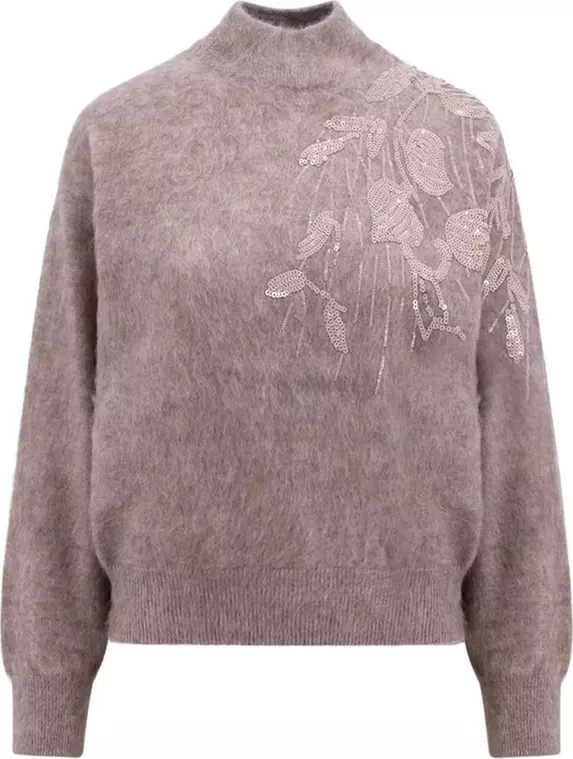 Beige Cashmere Sweatshirt