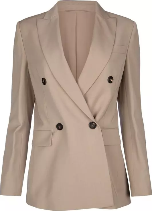 Beige Virgin Wool Blazer