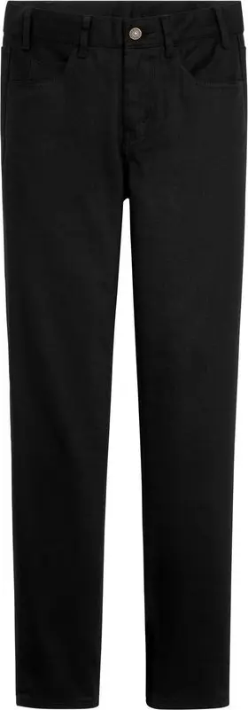 Black Cotton Skinny Jeans