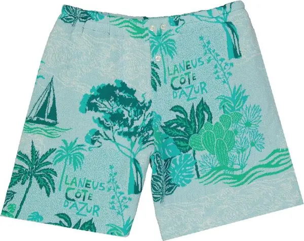 Bicolor Cotton Shorts