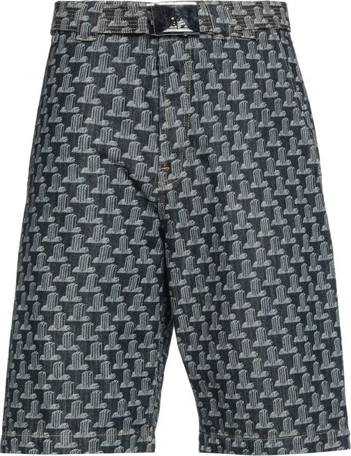 Blue Cotton Shorts