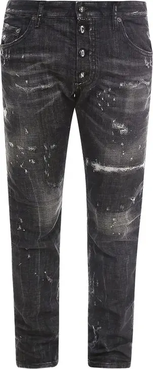 Black Cotton Jeans Denim