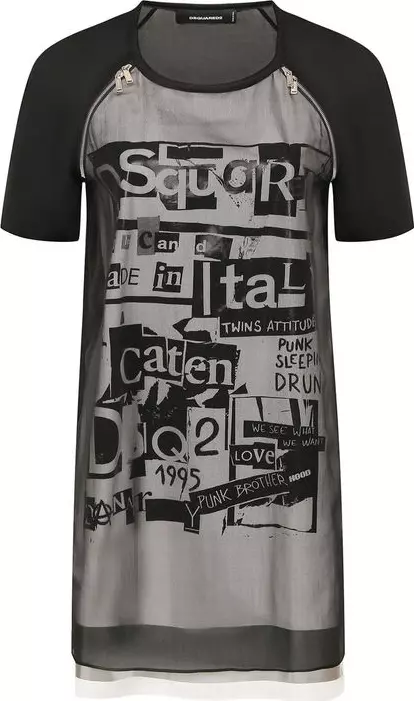 Black Silk Casual Dress