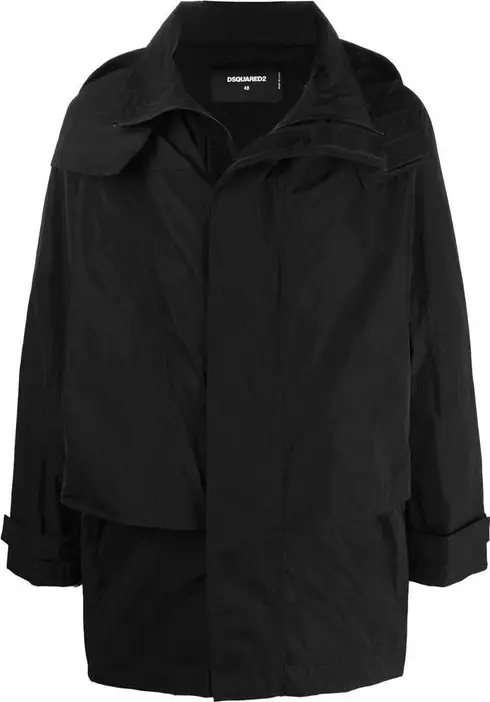 Black Nylon Shell Jacket