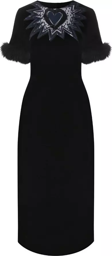 Black Viscose Cocktail Dress