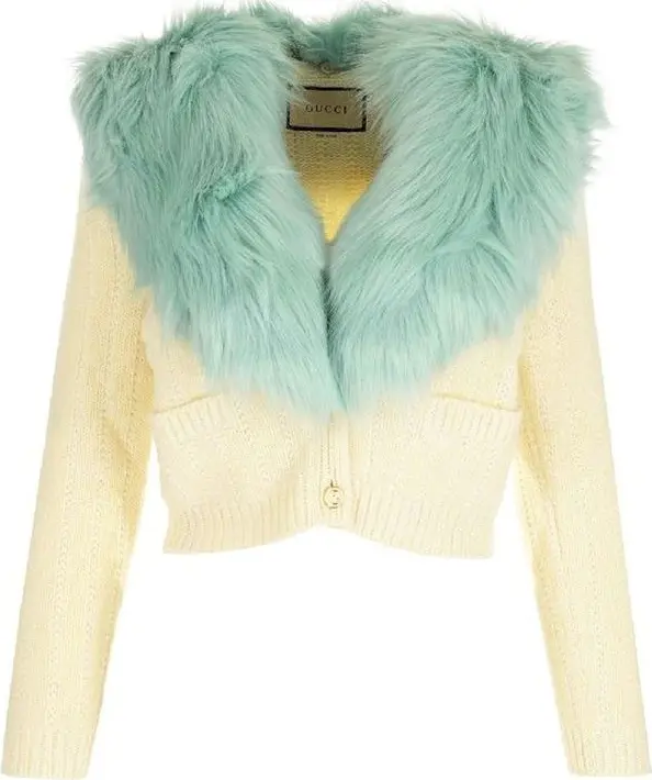 White Wool Cardigan